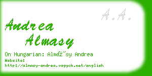 andrea almasy business card